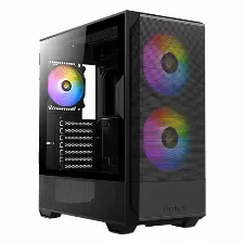 Gabinete Antec Nx416l, Midi Tower, Soporta Atx, M-atx, Itx, Ventx3, 1xusb 3.0, 1xusb-c, Negro