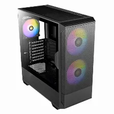 Gabinete Antec Nx416l, Midi Tower, Soporta Atx, M-atx, Itx, Ventx3, 1xusb 3.0, 1xusb-c, Negro