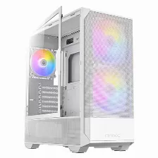 Gabinete Antec Nx416l, Midi Tower, Atx, M-atx, Itx, 3x Ventxiladores, Blanco