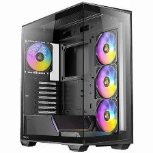 Gabinete Antec C3 Argb, Midi Tower, Atx, Micro Atx, Itx, 4x Ventiladores Argb, Negro