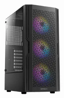 Gabinete Antec Ax20 Elite Media Torre, Ventana Lateral Cristal, 4x Ventiladores Rgb, Negro Perdida Amazon