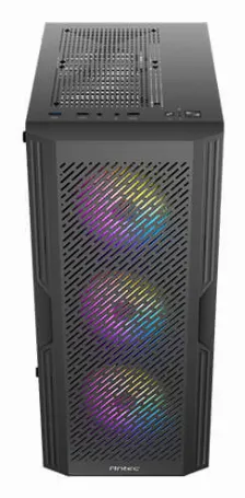 Gabinete Antec Ax20 Elite Media Torre, Ventana Lateral Cristal, 4x Ventiladores Rgb, Negro Perdida Amazon