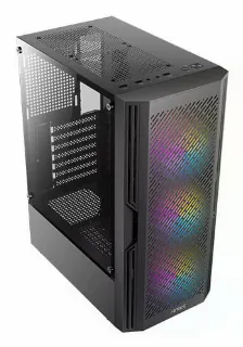 Gabinete Antec Ax20 Elite Media Torre, Ventana Lateral Cristal, 4x Ventiladores Rgb, Negro Perdida Amazon