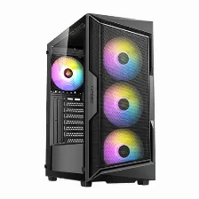 Gabinete Antec Ax61 Elite Media Torre, Ventana Cristal, 4x Ventiladores 120mm Argb, Negro