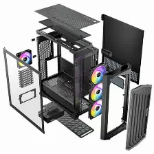 Gabinete Antec Performance 1 Ft Argb, Full Tower, Ventana Lateral, 4 Ventiladores, Negro