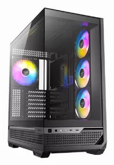Gabinete Antec C7 Argb Midi Tower, E-atx, Atx, M-atx, Itx, 4x Ventiladores Negro