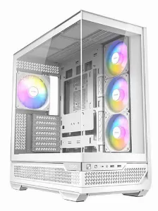 Gabinete Antec C7 Argb Midi Tower, Soporta E-atx, Atx, M-atx, Itx, 4x Ventiladores, Blanco