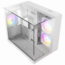 Gabinete Antec Cx600m Trio Argb White, Mini Tower, Micro-atx, Itx, 3x Vent Argb, Blanco