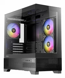 Gabinete Antec Cx500m Argb Mini Tower, Soporta Micro-atx, Itx, Ventx3 Argb, Negro