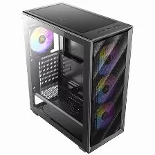 Gabinete Antec Ax85 Argb, Mid Tower, Atx, M-atx, Itx, 4x Ventiladores Argb 120mm, Negro