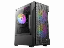 Gabinete Antec Vx100m Rgb, Mini Tower, Tempered Glass Side Panel, Micro-atx, Itx, Fuente No, Negro