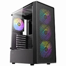 Gabinete Antec Ax26 Midi Tower, 3x Ventiladores, Negro