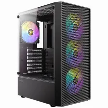 Gabinete Antec Ax26 Midi Tower, 3x Ventiladores, Negro