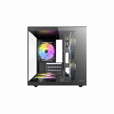 Gabinete Antec Vcx20m Rgb Elite, Mini Tower, Tempered Glass, Micro-atx, Itx, Fuente No, Negro