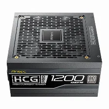 Fuente De Poder Antec Hcg1200 Pro, Atx3.1, 1200 Watt, 80 Plus Platinum, Fully Modular, Negro
