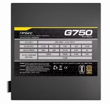 Fuente De Poder Antec G750, 750w, 80 Plus Gold, Semi-modular, Negro