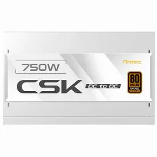 Fuente De Poder Antec Csk750 Dc, 750w , 80 Bronze, Dc To Dc , Blanco