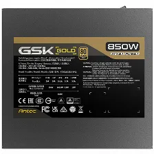 Fuente De Poder Antec Gsk850 V2, 850w , 80 Gold, Full Modular, Atx 3.1, Pcie 5.1, Negro