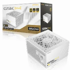 Fuente De Poder Antec Gsk850 White, 850w , 80 Gold, Full Modular, Atx 3.1, Pcie 5.1, Blanco