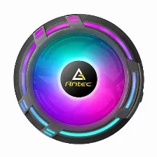 Disipador Antec T120, Rgb, 120mm, Conector 3pin, Compacto, Intel/amd, Negro