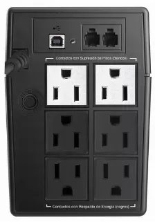 No Break Koblenz 5516 Usb/r 0.55 Kva / 330 W, Energía 320 J, 6 Salidas Ac, Indicadores Led Si, Color Negro