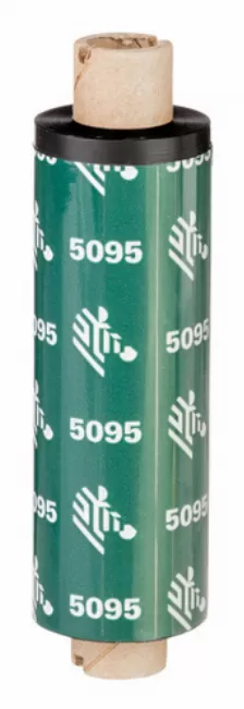 Cinta Zebra 5095 Resin Ribbon, 64mm X 74m, Negro, Blanco