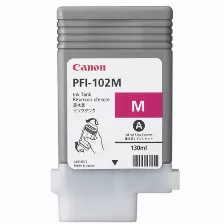 Cartucho De Tinta Canon Pfi-102m Original, Magenta, 130 Ml