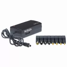 Cargador Universal Para Laptop Manhattan, 8 Puntas, Voltaje Regulable, 70watts