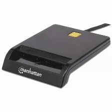 Lector De Tarjeta Inteligente Manhattan Lector De Tarjetas Inteligentes Interior, Interfaz Usb 2.0, Compatible Con Mac Si, Material Acrilonitrilo Butadieno Estireno (abs), Color Negro, Certificació...