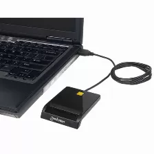 Lector De Tarjeta Inteligente Manhattan Lector De Tarjetas Inteligentes Interior, Interfaz Usb 2.0, Compatible Con Mac Si, Material Acrilonitrilo Butadieno Estireno (abs), Color Negro, Certificació...