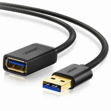 Cable Usb 3.0 Ugreen Extension, Usb-a A Usb-a, 1 Metro, Negro