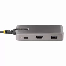 Docking Station Startech.com 4k Ultra Hd, Velocidad 5 Gbit/s, Interfaz Usb 3.2 Gen 1 (3.1 Gen 1) Type-c, Hdmi 2.0b, Usb A (3.1 Gen 1) 1