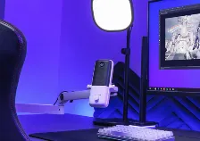 Soportes Para Micrófonos Elgato 10aan9911 Ajustes De Altura, Blanco