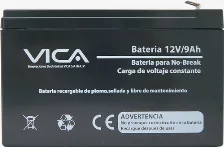 Bateria Para Ups Vica 12v/9ah Plomo, 12 V, 9 Ah, Negro