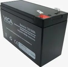 Bateria Para Ups Vica 12v/9ah Plomo, 12 V, 9 Ah, Negro
