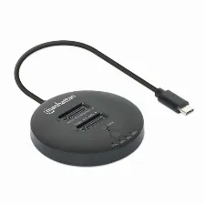 Docking Station Manhattan Estación De Acoplamiento Y Clonación De Ssd M.2 Nvme. Base Para Duplicar O Acceder A Unidades M.2, Con Cable Integrado Usb-c Superspeed+ A 10 Gbps (usb 3.2 Gen 2), Para Un...