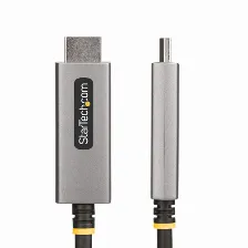 Adaptador Vídeo Startech.com Displayport A Hdmi, 2 M, Negro, Plata