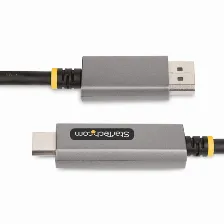 Adaptador Vídeo Startech.com Displayport A Hdmi, 2 M, Negro, Plata