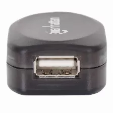 Cable Usb Extension Activa Manhattan (150958), Usb Macho A Usb Hembra, 20 M, Color Negro