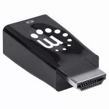 Adaptador Manhattan Hdmi A Vga, 3.5mm, Negro