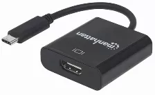 Adaptador Manhattan Usb-c 3.1 Macho - Hdmi Hembra, (151788) Negro