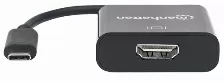 Adaptador Manhattan Usb-c 3.1 Macho - Hdmi Hembra, (151788) Negro