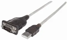 Cable Serial Manhattan 151856 0.45 M, Usb A A Serial/com/rs232/db9, Macho- Macho