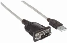 Cable Serial Manhattan 151856 0.45 M, Usb A A Serial/com/rs232/db9, Macho- Macho