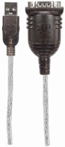 Cable Serial Manhattan 151856 0.45 M, Usb A A Serial/com/rs232/db9, Macho- Macho