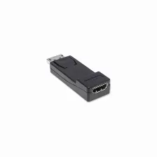 Adaptador Manhattan Displayport Macho 1.1 A Hdmi Hembra, 1080p, 60hz, Color Negro