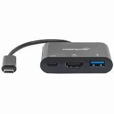 Docking Station Manhattan Docking Station Hdmi Convertidor Usb Tipo-c Usb A 1, Usb Tipo C 1