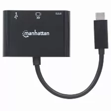 Docking Station Manhattan Docking Station Hdmi Convertidor Usb Tipo-c Usb A 1, Usb Tipo C 1