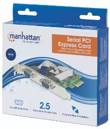 Tarjeta Manhattan Pci Express De Serie, 2 Puertos(152082)