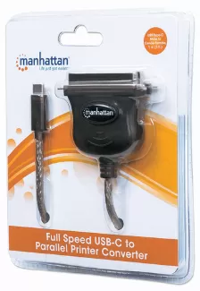 Cable Paralelo Manhattan 1 M, Usb-c A Cen36, Macho/hembra